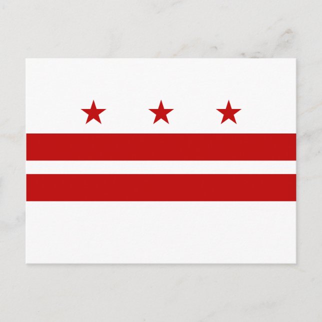 Washington DC Flag Postcard (Front)