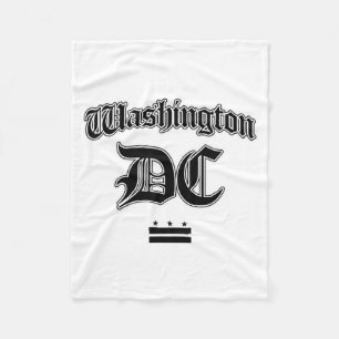 Washington Dc Flag Souvenir Fleece Blanket