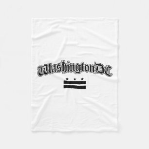 Washington Dc Flag Souvenir Men Women Kids Long Sl Fleece Blanket