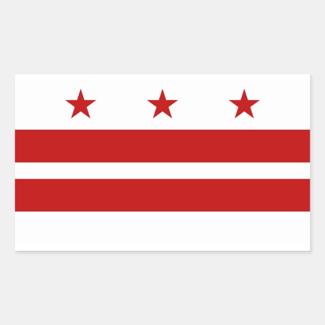 Washington DC Flag Sticker (Front)