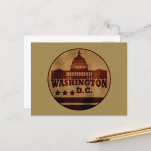 washington dc holiday postcard