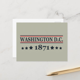 Washington dc holiday postcard