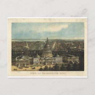 Washington DC in 1871 Postcard