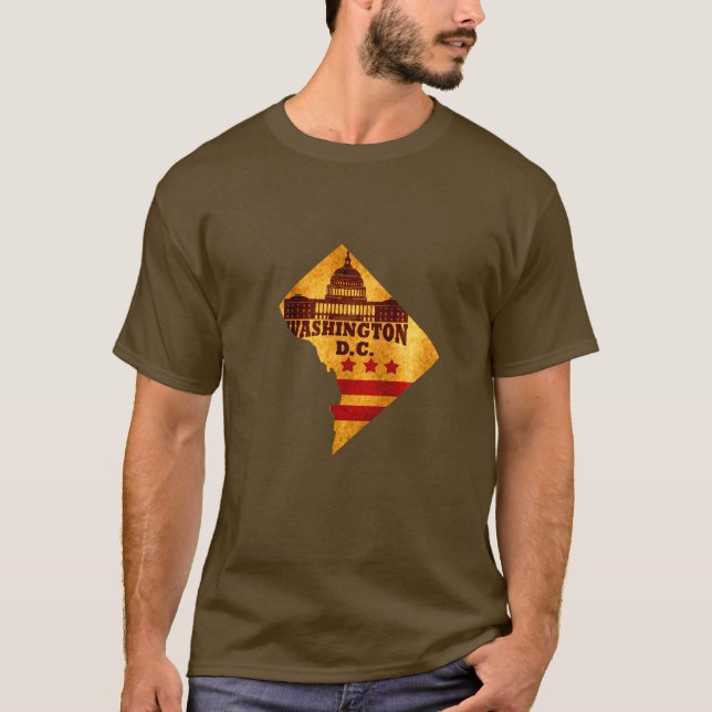 Washington DC map T-Shirt (Front)