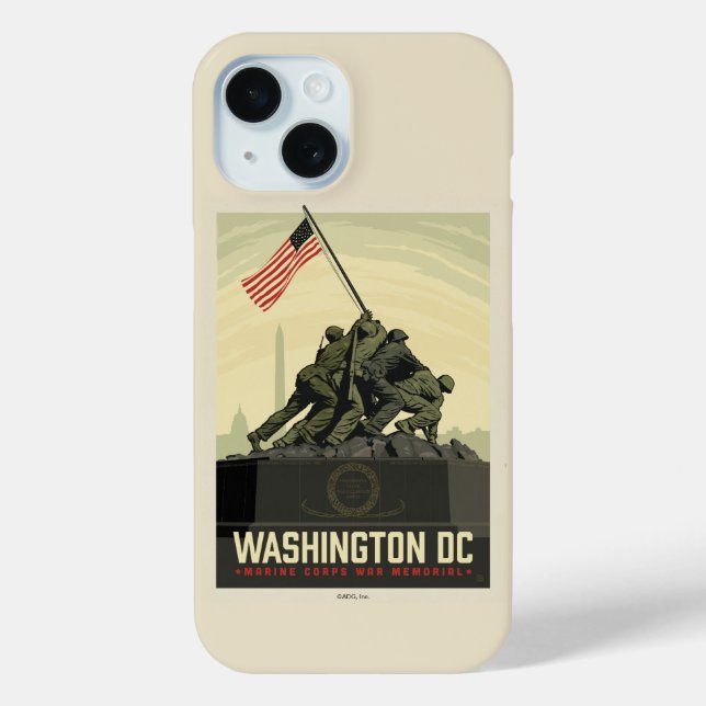 Washington, DC | Marine Corps War Memorial Case-Mate iPhone Case (Back)