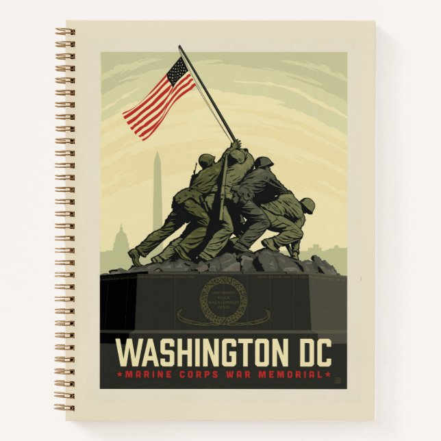 Washington, DC | Marine Corps War Memorial Notebook (Front)
