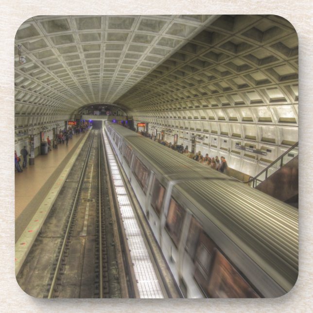 Washington DC Metro Train Station Coaster (Front)