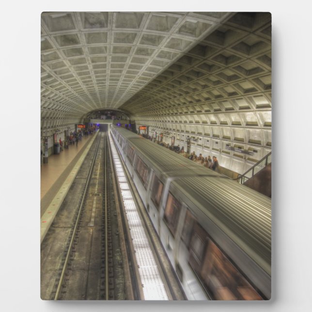 Washington DC Metro Train Station Plaque (Front)