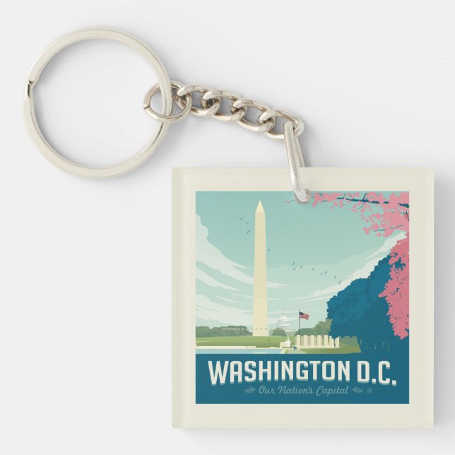 Washington DC | Our Nation's Capital Keychain (Front)