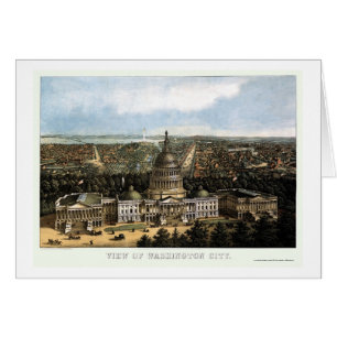Washington, DC Panoramic Map - 1871