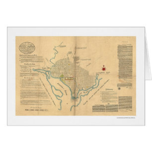 Washington DC Plan Map by L'Enfant 1791