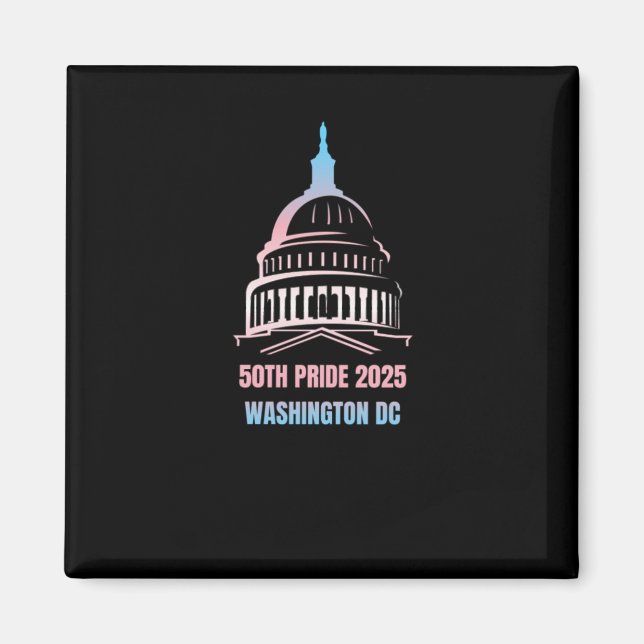 Washington Dc Pride 2025  Magnet (Front)