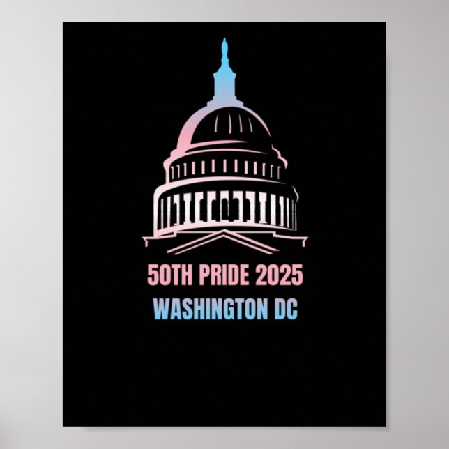 Washington Dc Pride 2025  Poster (Front)