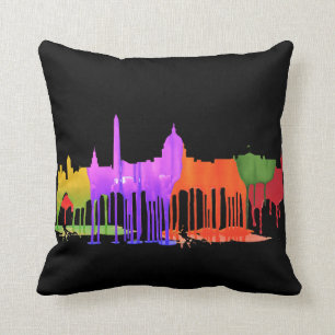 WASHINGTON DC PUDDLES - THROW PILLOW
