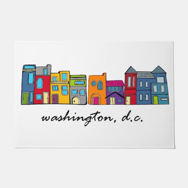 Washington DC Row House Doormat (Front)