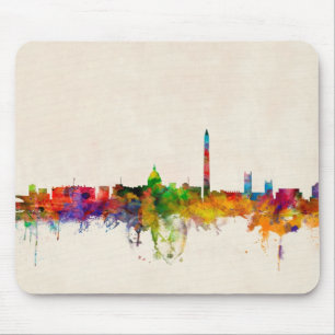 Washington DC Skyline Cityscape Mouse Pad