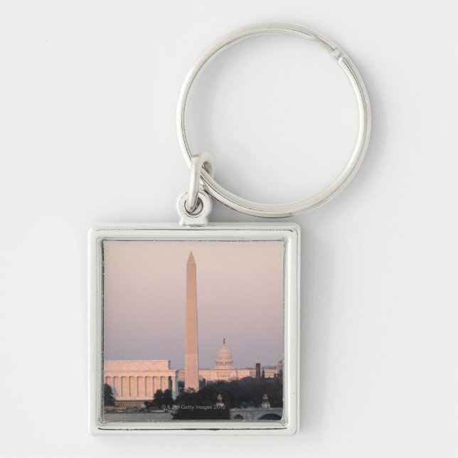Washington, DC Skyline Keychain (Front)