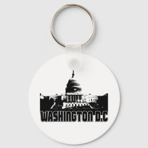 Washington DC Skyline Keychain