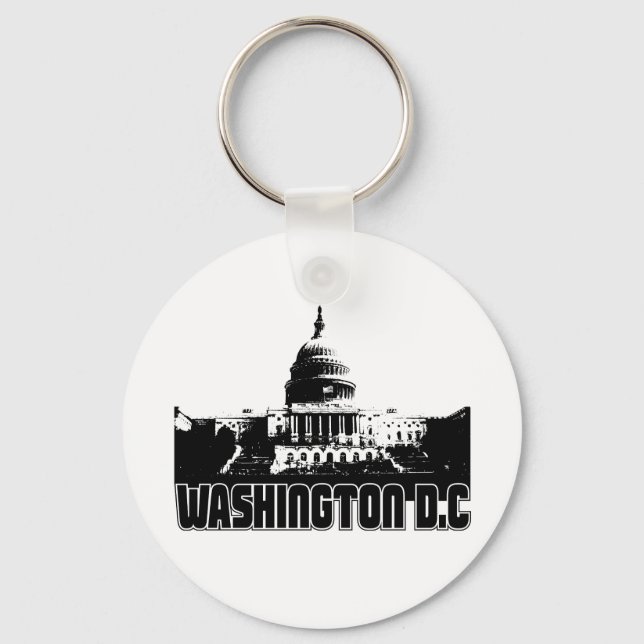 Washington DC Skyline Keychain (Front)
