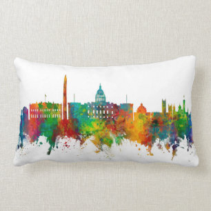 Washington DC Skyline Lumbar Pillow