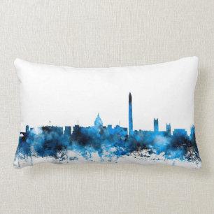 Washington DC Skyline Lumbar Pillow