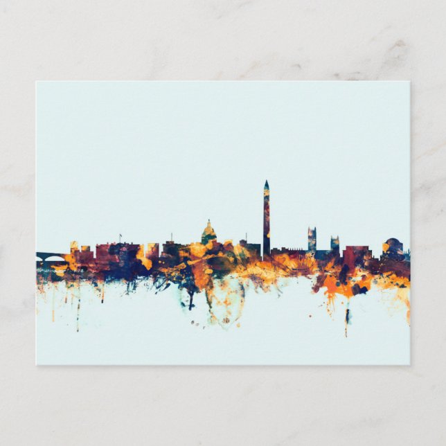 Washington DC Skyline Postcard (Front)