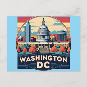 Washington DC Skyline Postcard