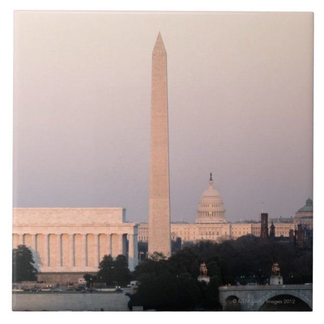 Washington, DC Skyline Tile (Front)