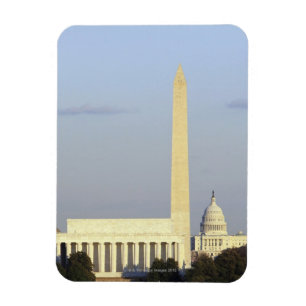 Washington DC Skyline with US Capitol Building Magnet
