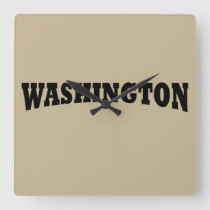 washington dc square wall clock