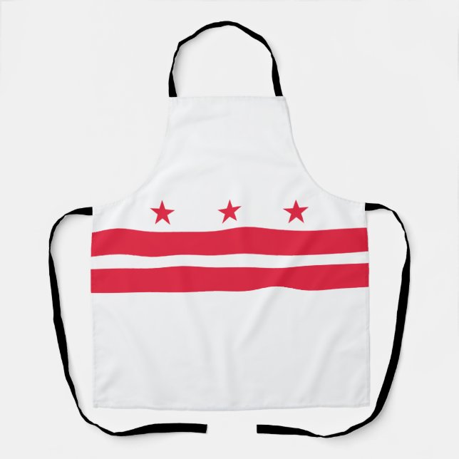 Washington DC State Flag Apron (Front)
