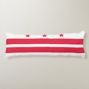 Washington DC State Flag Body Pillow