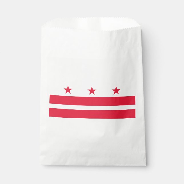 Washington DC State Flag Favour Bag (Front)