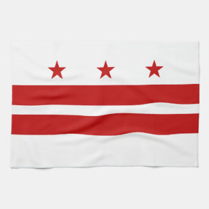 Washington DC State Flag Kitchen Towel