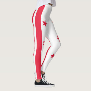 Washington DC State Flag Leggings