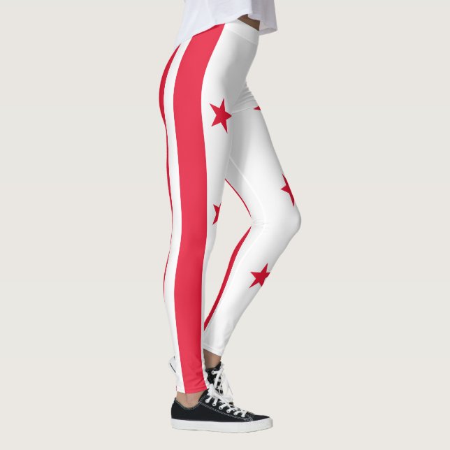 Washington DC State Flag Leggings (Right)