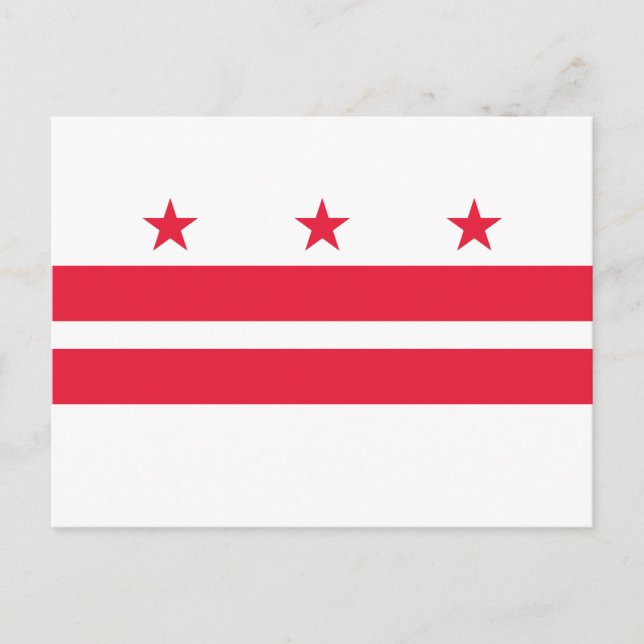 Washington DC State Flag Postcard (Front)