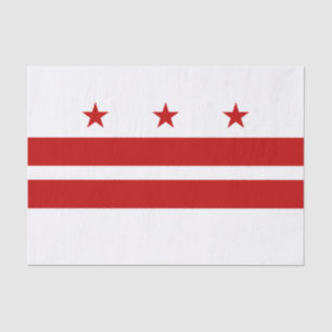 Washington DC State Flag Tissue Paper