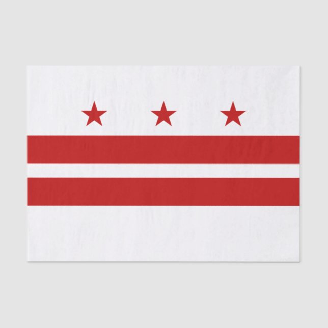 Washington DC State Flag Tissue Paper (Front)