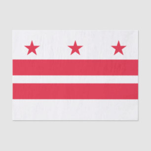 Washington DC State Flag Tissue Paper