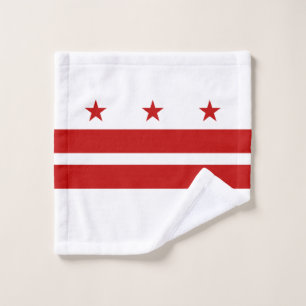Washington DC State Flag Wash Cloth