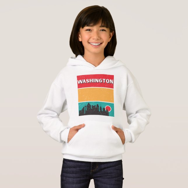 Washington DC State Skyline Souvenir Vintage (Devant entier)