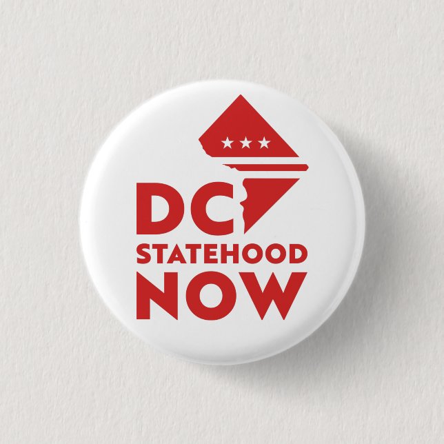 Washington DC statehood now Button (Front)