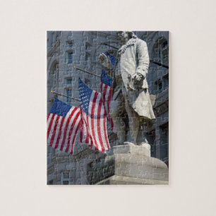 Washington, DC, statue of Benjamin Franklin Jigsaw Puzzle