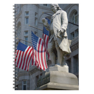 Washington, DC, statue of Benjamin Franklin Notebook
