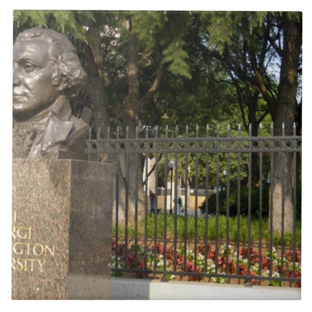 Washington, DC, statue of George Washington, The Tile (Front)