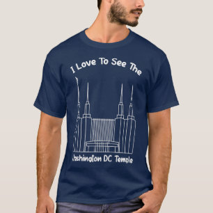 Washington DC Temple, I love to see my temple, pri T-Shirt