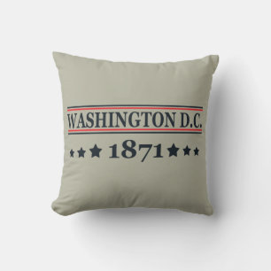 washington dc throw pillow