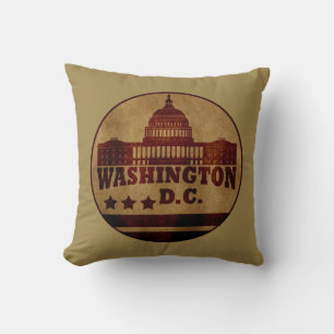 washington dc throw pillow