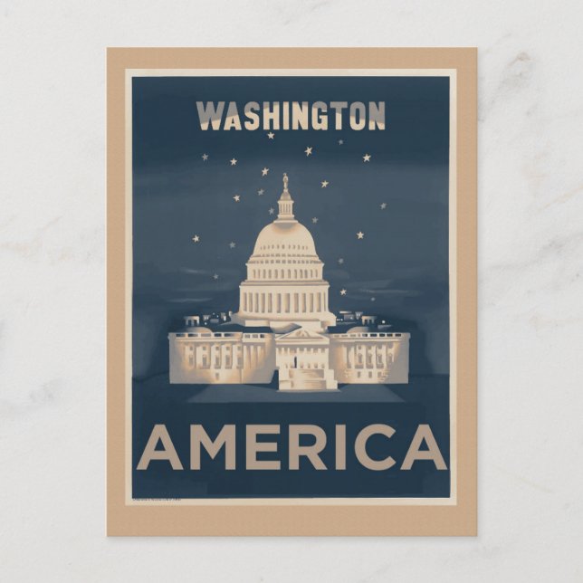 Washington DC Travel Postcard (Front)